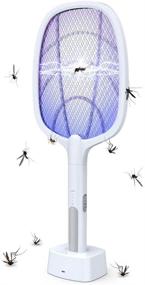 img 4 attached to 🦟 Luckybay Electric Mosquito Fly Swatter: Effective Rechargeable Bug Zapper Lamp Racket for Indoor & Outdoor Use