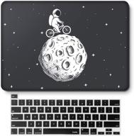 🚲 macbook pro 13 inch case 2020 release a2338 a2251 a2289: hard shell cover with touch bar and touch id - cycling moon design logo