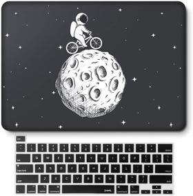 img 4 attached to 🚲 MacBook Pro 13 Inch Case 2020 Release A2338 A2251 A2289: Hard Shell Cover with Touch Bar and Touch ID - Cycling Moon Design