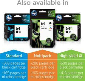 img 1 attached to HP 64 Tri-color Ink Cartridges for HP ENVY Photo 6200, 7100, 7800 Series, HP Tango, and HP Tango X Printers - 6ZA55AN