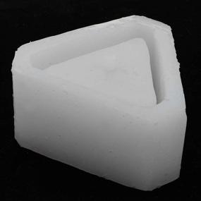 img 1 attached to 🔁 Versatile DIY Silicone Mold for Handmade Ceramic Clay, Concrete Planter, Cake, Pizza, Jelly - Microwave and Freezer Safe with a Unique Triangular Curve