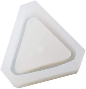 img 3 attached to 🔁 Versatile DIY Silicone Mold for Handmade Ceramic Clay, Concrete Planter, Cake, Pizza, Jelly - Microwave and Freezer Safe with a Unique Triangular Curve