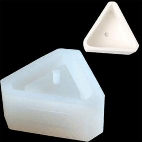 img 2 attached to 🔁 Versatile DIY Silicone Mold for Handmade Ceramic Clay, Concrete Planter, Cake, Pizza, Jelly - Microwave and Freezer Safe with a Unique Triangular Curve