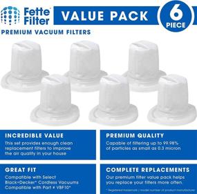 img 3 attached to Fette Filter - 6 Hand Vac Filters Compatible with VBF10 for Various HHVJ Model Numbers