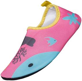 img 3 attached to Red-Blue Multifunctional Barefoot Girls' Shoes by WXDZ