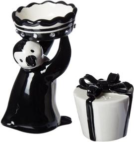 img 1 attached to 🐧 Appletree Design Penguins with Presents Salt and Pepper Set: Adorable 4-Inch Collectibles