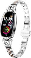 🌟 women's silver exquisite smart watch with blood pressure, heart rate, and sleep monitoring - fitness tracker logo