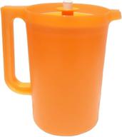 tupperware classic button pitcher orange logo