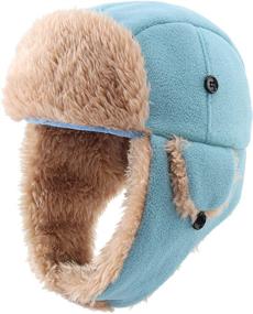 img 4 attached to 🧥 Stay Warm and Stylish with Connectyle Toddler Fleece Trapper Winter Boys' Accessories