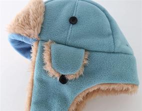 img 1 attached to 🧥 Stay Warm and Stylish with Connectyle Toddler Fleece Trapper Winter Boys' Accessories