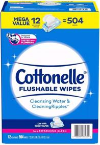 img 4 attached to 🧻 Cottonelle Fresh Care Flushable Cleansing Cloth, 504 Count: Gentle and Hygienic Personal Cleaning Solution