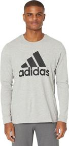 img 2 attached to adidas Men's Basic Badge of Sport Long Sleeve Tee: Top-Notch Comfort and Style