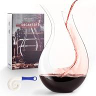 🍷 mhonfl 100% lead-free crystal swan-shaped wine decanter, 1500ml - perfect wine gift & accessories with cleaning brush logo