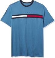 tommy hilfiger bright sleeve t-shirt: stylish men's clothing for shirts logo