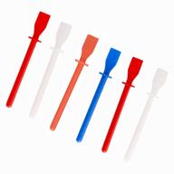 6-pack of focal20 glue spreaders: colored polypropylene smear sticks applicator for diy art, leather craft tool logo