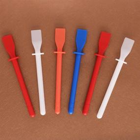 img 1 attached to 6-Pack of Focal20 Glue Spreaders: Colored Polypropylene Smear Sticks Applicator for DIY Art, Leather Craft Tool