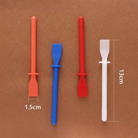 img 2 attached to 6-Pack of Focal20 Glue Spreaders: Colored Polypropylene Smear Sticks Applicator for DIY Art, Leather Craft Tool