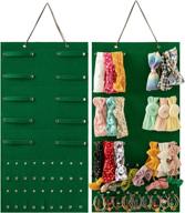 🎀 afuower girl headbands storage holder: organize your hair accessories with this hanging organizer логотип