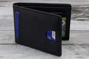 img 1 attached to 🧳 Men's Accessories: Minimalist Pocket Wallet for Wallets, Card Cases, and Money Organizers - Ideal for Traveling Abroad