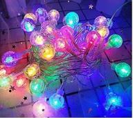 гирлянда светодиодных лампочек globe string lights fairy lights с usb-питанием, 15 футовая с 40 светодиодами, водонепроницаемая гирлянда для уличных и внутренних помещений, украшение для рождества, домашней вечеринки, патио, сада и свадеб (многоцветная) логотип