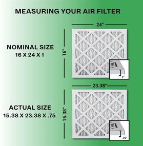 img 3 attached to 🌬️ Enhanced HVAC Filtration: FilterBuy 16X24X1 Pleated Furnace Filters for Superior Filtration