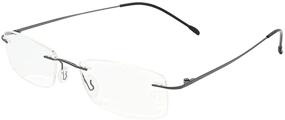 img 3 attached to 👓 Blue Light Blocking Rimless Readers: Anti Glare Filter Eyeglasses for Women and Men - Lightweight, Eye-Friendly Reading Glasses