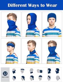 img 2 attached to Protection Breathable Windproof Headwear Balaclava Girls' Accessories