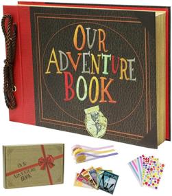 img 4 attached to 📸 IngTall Our Adventure Book: Large Travel Scrapbook with Embossed Letter Cover - Create Lasting Memories with this DIY Handmade Photo Album for Anniversary, Wedding, Baby Shower, Graduation