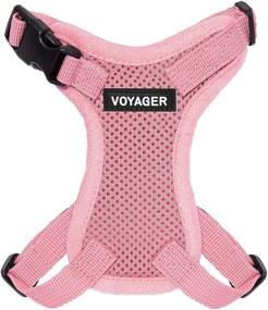 img 4 attached to 🐱 Voyager Step-in Lock Cat Harness - Adjustable Step-in Vest for Cats - Pink with Matching Trim - XXS Size