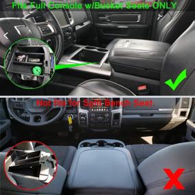 img 3 attached to JDMCAR Органайзер для нижней центральной консоли для Dodge Ram 1500 🚘 (2009-2018), Ram 2500/3500 (2010-2018), Ram 1500 Classic (2019) (Только для консоли с отдельными сиденьями)