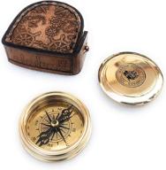 🧭 aladean brass compass 2" - engraved quote gift for milestone celebrations логотип