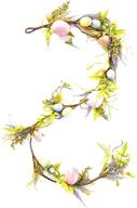 🐣 72-inch easter egg garland with floral design in pink, purple, yellow, and green by worth imports логотип