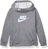 👕 nike комбинезон с капюшоном для девочек цвета карбонового хлопка: стильная активная одежда для детей логотип