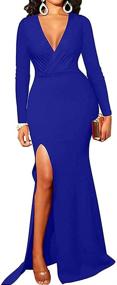img 2 attached to Womens Sleeve Bodycon Cocktail XX Large Women's Clothing