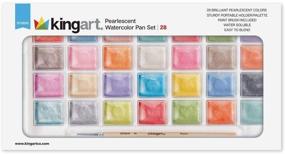 img 3 attached to KINGART Pearlescent Colors Watercolor Assorted