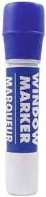 img 3 attached to 🖍️ JAM PAPER Team Spirit Window Markers - Washable Blue Ink for Car/Home Windows - Sold Individually