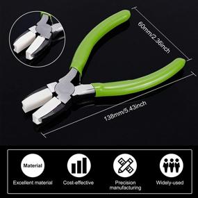 img 2 attached to High-Quality BENECREAT Double Nylon Jaw Pliers for DIY Jewelry Making - Green