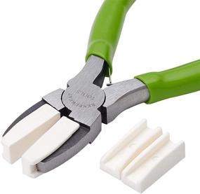 img 4 attached to High-Quality BENECREAT Double Nylon Jaw Pliers for DIY Jewelry Making - Green