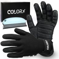 🐾 colorx upgraded pet grooming glove & brush set - premium hair remover for cats and dogs - gloves for hair removal and shedding логотип