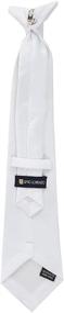 img 3 attached to Premium Boys Solid Clip Tie Inch: Essential Accessories for Boys' Neckties