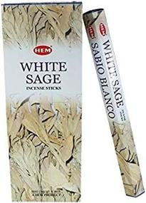 img 1 attached to 🌿 Pure White Sage Incense Tubes - 20g - Bundle of Six | HEM Incense