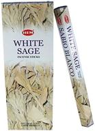 🌿 pure white sage incense tubes - 20g - bundle of six | hem incense логотип