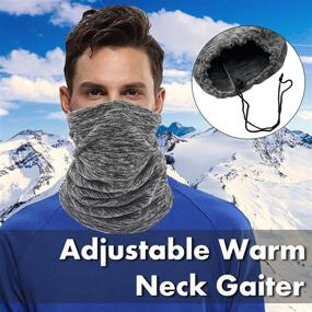 img 3 attached to Winter Warmer Windproof Snowboard Darkgrey Men's Accessories
