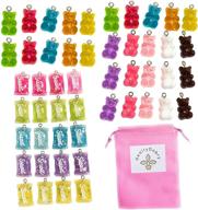 reallydobry pcs resin cute charms logo