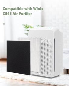 img 3 attached to 💨 Superior Future Way 2-Pack Filter S Replacement with 8 Carbon Filters | Compatible with Winix C545 Air Purifier