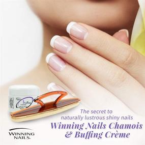 img 1 attached to Преобразите свои ногти с набором Winning Nails Chamois Buffer & Buffing Cream - 1.75 унций.