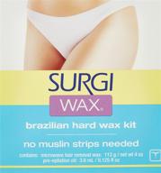 💆 surgi-care brazilian wax kit - 4.125 oz (model: su004) - surgi-wax logo