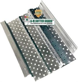 img 4 attached to 🌧️ A-M Aluminum Gutter Guard Sample Pack: 5 inch and 6 inch Width Samples, 7 inch Length, Mill Finish - The Ultimate Gutter Protection Solution