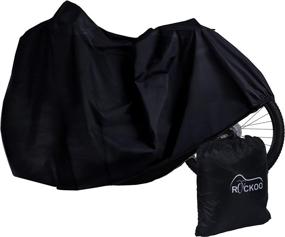 img 3 attached to 🚲 Rockoo Bike Cover - Heavy Duty 190T Nylon, Waterproof & UV Protected with Lock Holes - Ideal for Outdoor Storage of Mountain and Road Bikes/Bicycles