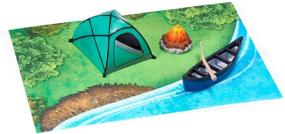 img 1 attached to 🏕️ Декоративный набор Cake Decoration Fireside Camp DecoSet от Decopac, Мульти, Палатка: 3x2.6x1.9; Каноэ с Веслом: 3.5x1.65x1.2; Костер: 1.4x1.2